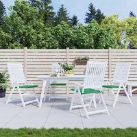 VidaXL Tuinstoelkussens 4 st 50x50x4 cm oxford stof groen - thumbnail