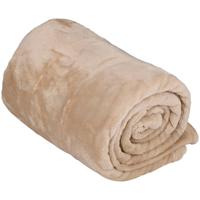 Flanellen plaid 200x150 cm beige - thumbnail