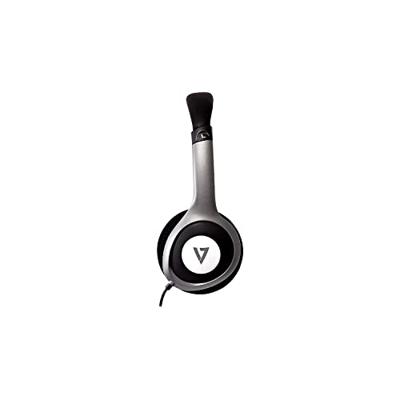 V7 Hoofdtelefoon Deluxe Stereo Jack ruisonderdrukking 1 8 m zwart/grijs HA520