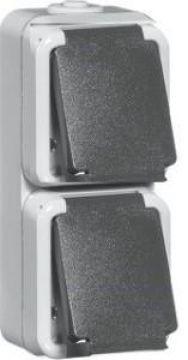 Peha SWD opbouw stopcontact PEHA dubbel verticaal - 4657961