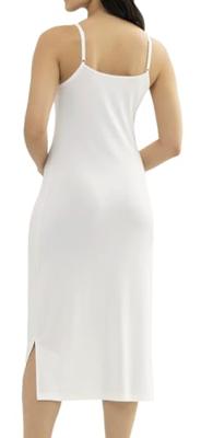 Gaubert Bamboe Onderjurk - Extra lang - Lange onderjurk met smalle bandjes - Wit - Zwart - Huidskleur