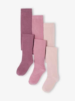 Set van 3 Oeko-Tex®-meisjesleggings oudroze Set van 3 Oeko-Tex®-meisjesleggings oudroze