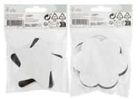 Canvas nassau fine art ster en bloem 13cm magn | 24 stuks - thumbnail