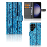 Samsung Galaxy S23 Ultra | Book Style Case | Wood Blue - thumbnail