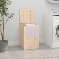 VidaXL Wasmand 44x44x66 cm massief grenenhout - thumbnail