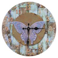 Diamond Painting Klok DIY Pakket - Vlinder - thumbnail