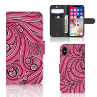 Apple iPhone X | Xs Hoesje Swirl Pink - thumbnail