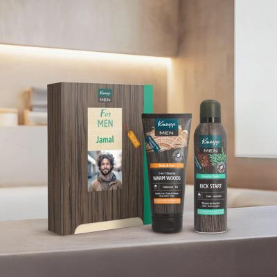 Gepersonaliseerde Kneipp Men set gift box - Kneipp design
