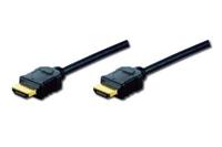 Digitus AK-330107-050-S HDMI-kabel HDMI Aansluitkabel HDMI-A-stekker, HDMI-A-stekker 5.00 m Zwart Audio Return Channel (ARC), Vergulde steekcontacten - thumbnail