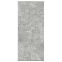 Schoenenkast Betongrijs 80x39x180 cm Gelaagd Hout - thumbnail