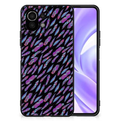 Xiaomi 11 Lite 5G NE | Mi 11 Lite Back Case Feathers Color