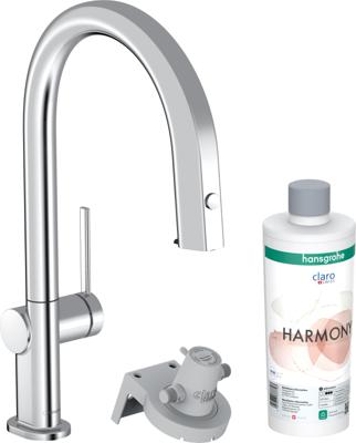 Hansgrohe Aqittura M91 Filter systeem 210, uittrekbare uitloop, starter set, chroom