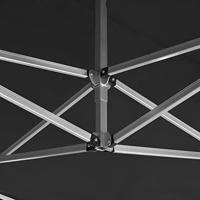 VidaXL Partytent professioneel inklapbaar 4,5x3 m aluminium antraciet - thumbnail