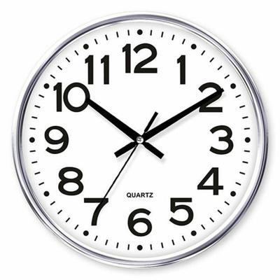 Muurklok Timemark Zilverkleurig 34 x 34 cm
