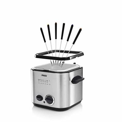 Princess 182611 Frituurpan 1.2 l 840 W 6 fonduevorkjes RVS (geborsteld) - thumbnail