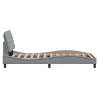 Bedframe zonder matras 90x190 cm stof lichtgrijs - thumbnail