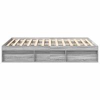 Bedframe grijs sonoma eikenkleurig 150x200 cm King Size - thumbnail