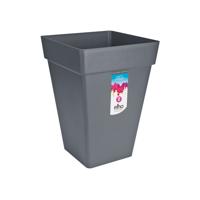 Bloempot Elho Ø 29,5 cm Antraciet Polypropyleen Plastic Vierkant - thumbnail