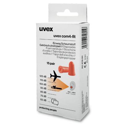 uvex 2112131 com4-fit Oordoppen 33 dB Eenmalig gebruik 15 paar uvex 2112131 com4-fit Oordoppen 33 dB Eenmalig gebruik 15 paar