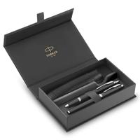 Parker IM vulpen en balpen, duoset, giftbox en etui, zwart - thumbnail