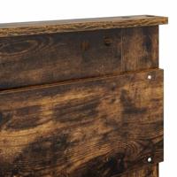 Bedframe Gerookt eiken 200 x 200 cm Massief grenenhout - thumbnail