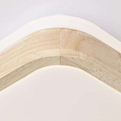 Brilliant PlafondlampTumeo 39 x 39cm wit met hout - G99791/75
