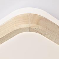 Brilliant PlafondlampTumeo 39 x 39cm wit met hout - G99791/75 - thumbnail