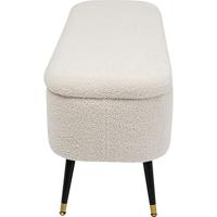 Kare Bank met opbergruimte Rico White - thumbnail