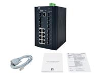 LevelOne IGX-2072 netwerk-switch Managed L2+ Gigabit Ethernet (10/100/1000) Zwart - thumbnail