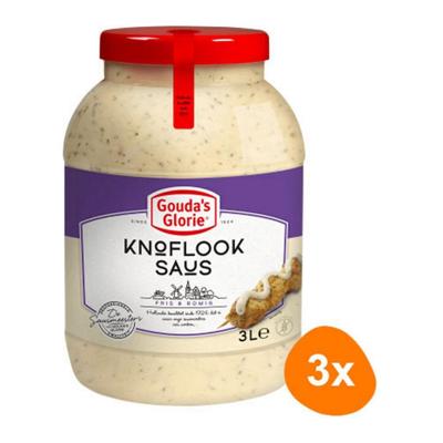Gouda's Glorie - Knoflooksaus - 3x 3 ltr