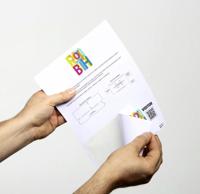 Badge Durable bezoekers 97x86mm 100 stuks - thumbnail