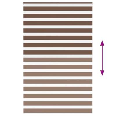 Zebra rolgordijn 145x200 cm stofbreedte 140,9cm polyester bruin
