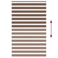 Zebra rolgordijn 145x200 cm stofbreedte 140,9cm polyester bruin - thumbnail