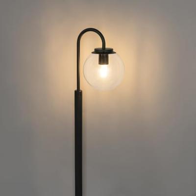 QAZQA Moderne lantaarn zwart met helder glas 104 cm IP44 - Sfera