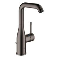 GROHE Essence New Wastafelkraan Opbouw - uitloop 12.7cm - L-size - hoge draaibare uitloop - waste - EcoJoy - hard graphite 32628a01 - thumbnail