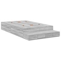 Opbergbedframe Grijs sonoma 226,5 x 120 x 31,5 cm Bewerkt hout - thumbnail