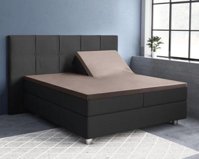 Primaviera Deluxe Splittopper Satijn Hoeslaken Taupe 180 x 220 cm