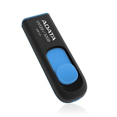 USB stick Adata DashDrive UV128 32GB 32 GB Blauw Zwart 32 GB