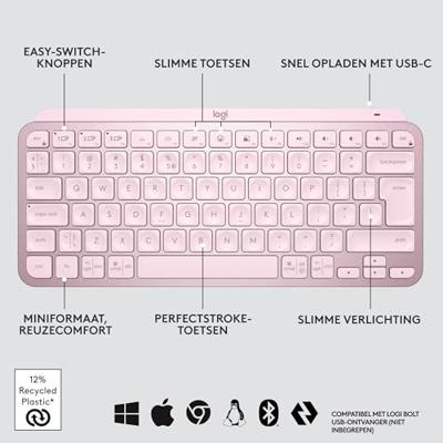 Logitech MX Keys Mini Minimalist Wireless Illuminated Keyboard toetsenbord