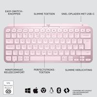 Logitech MX Keys Mini Minimalist Wireless Illuminated Keyboard toetsenbord - thumbnail