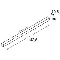 SLV Q-LINE ® 1000668 Wandlamp LED vast ingebouwd Wit - thumbnail