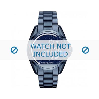 Horlogeband Michael Kors MKT5006 Staal Blauw 22mm
