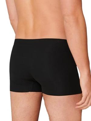 Heren boxershort - Naadloze randen - Laser Cut - Biologisch katoenen seamless heren onderbroek - S - Zwart - Onderbroek heren - Ondergoed heren