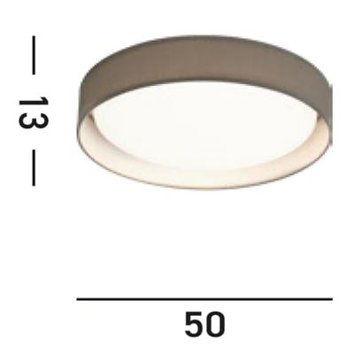 Searchlight Grijs plafondlampGianna Ø 37cm - 9371-37GY