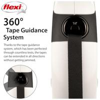 FLEXI One for All S wit - zwart - automatische hondenriem voor honden tot 30 kg - 5 m - thumbnail
