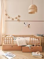 Kinderbed met grote opbergruimte 70x140 cm CACHE-RÊVES kaneel - thumbnail