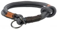 TRIXIE HALSBAND HOND BE NORDIC SLIP HALSBAND DONKERGRIJS / BRUIN 50X1,3 CM - thumbnail
