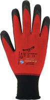 Asatex Handschoen | maat 11 rood/zwart | 98 % polyamide/2 % elastan met nitrilmic | EN 388 EN 407 PSA-categorie II | 12 paar - CONDOR-T/11 CONDOR-T/11 - thumbnail