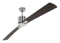 CasaFan ECO NEO III 180-4 BN-NB/KI WiFi Flügel Nussbaum/Kirsche Plafondventilator 28 W (Ø x h) 180 cm x 360 mm Chroom (geborsteld) Met afstandsbediening, - thumbnail