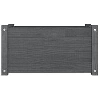 VidaXL Plantenbak 60x31x31 cm massief grenenhout grijs - thumbnail